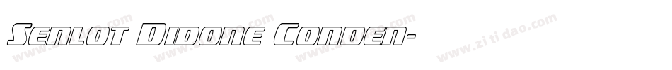 Senlot Didone Conden字体转换